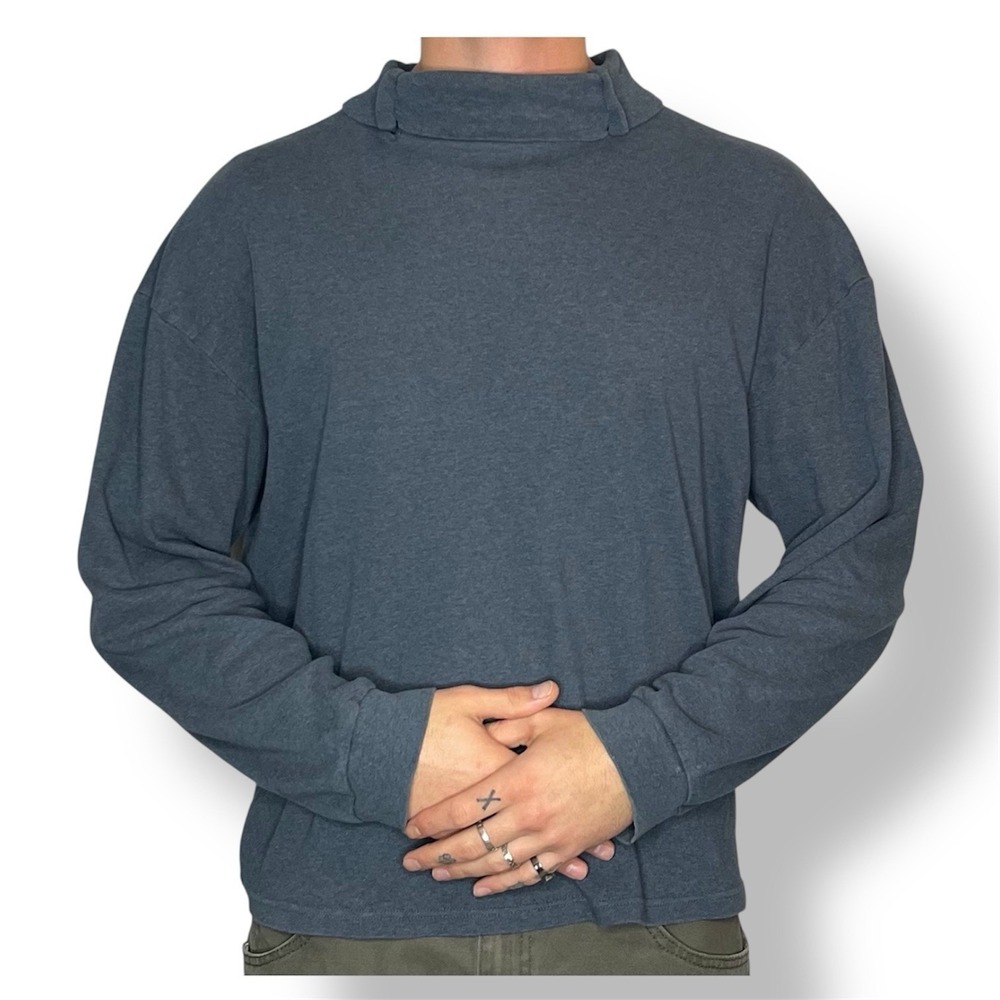 GAP Blue Turtneck Vintage 90's Longsleeve Men's Size Large